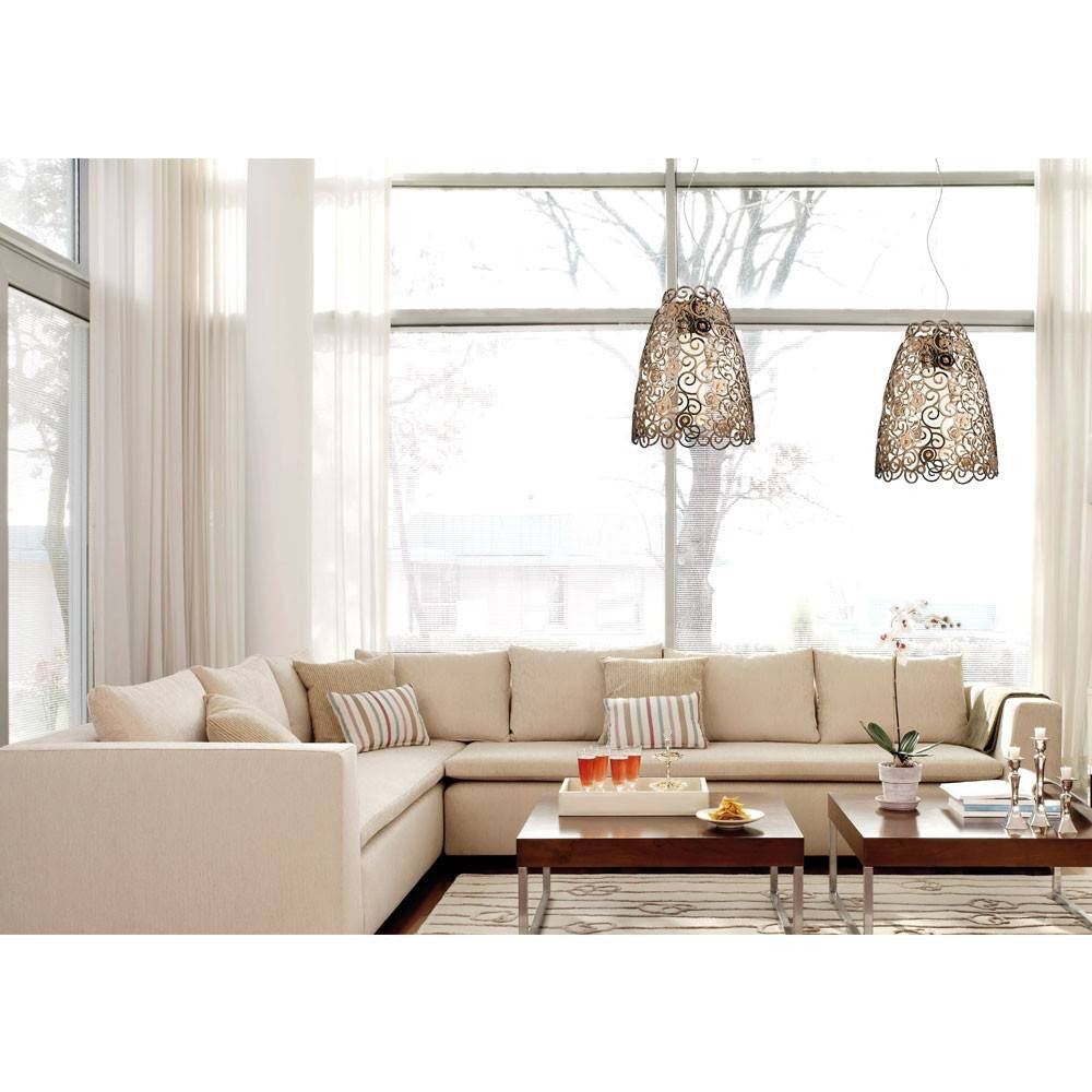 Crystal Marine Small Pendant without Glass Diffuser