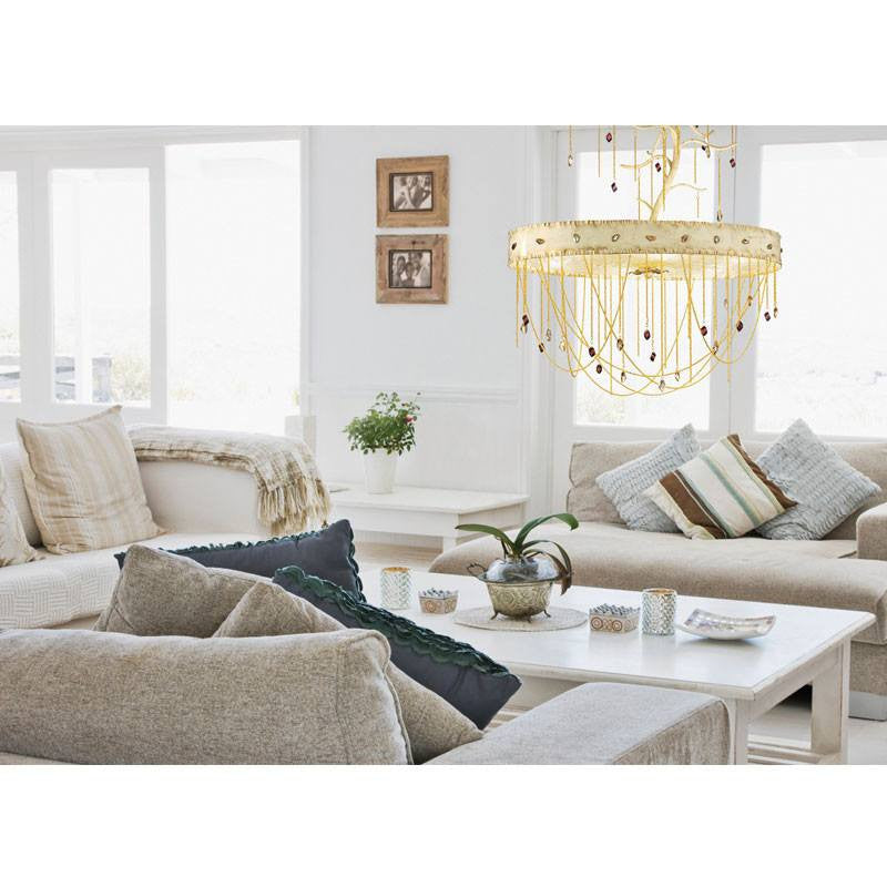 Herit 8 Light Murano Glass Chandelier - ID 8043