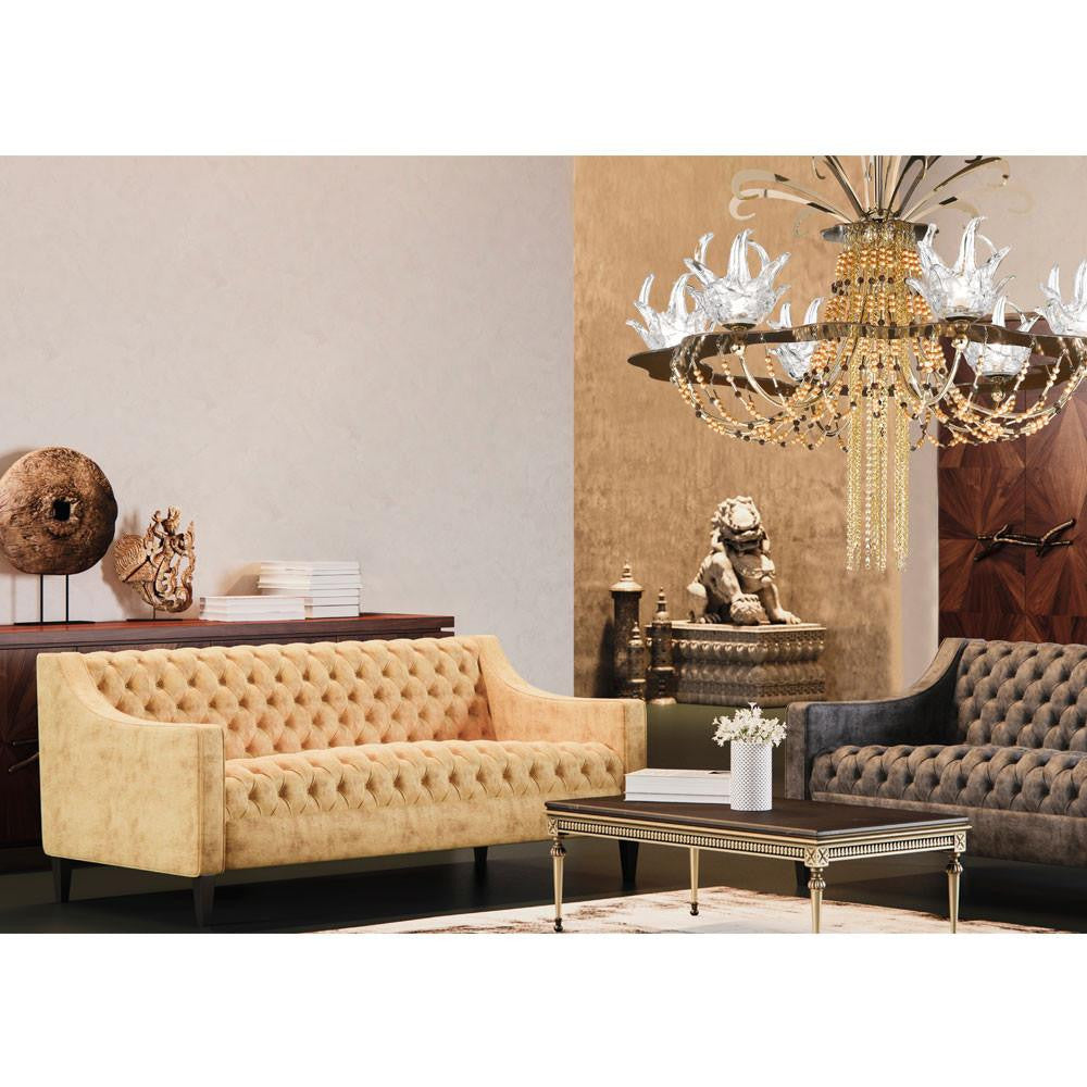 Exotic 5 Light Murano Glass Chandelier