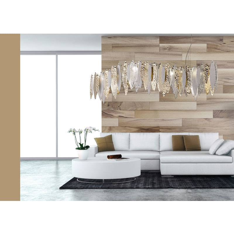 Castlenau Small Long Murano Glass Chandelier - ID 8033