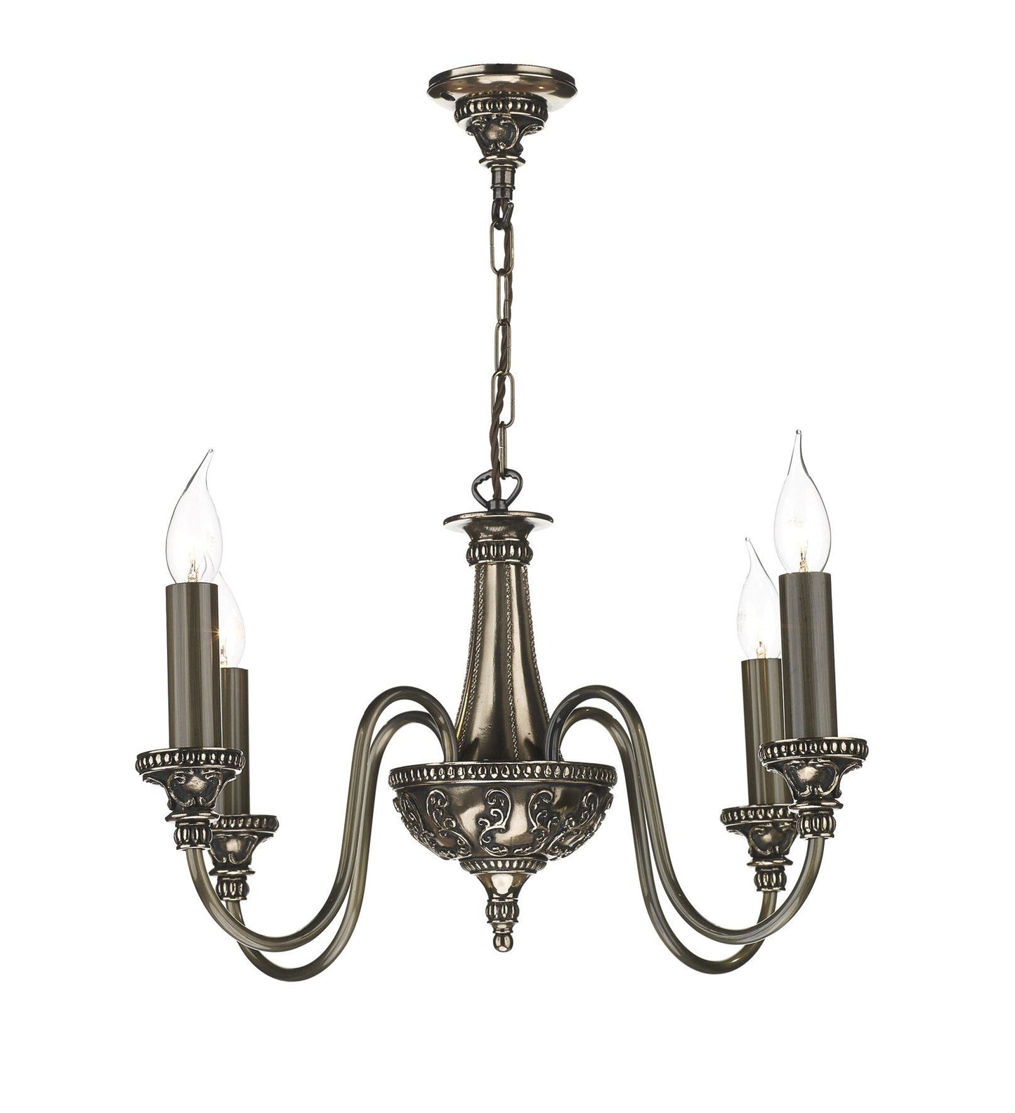 Bailey Bronze 4 Lamp Chandelier - London Lighting - 1