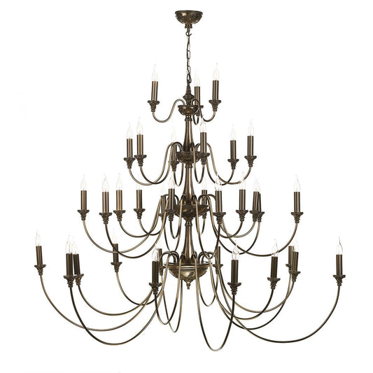 Bailey Rich Bronze 33 Lights Pendant Light - London Lighting - 1