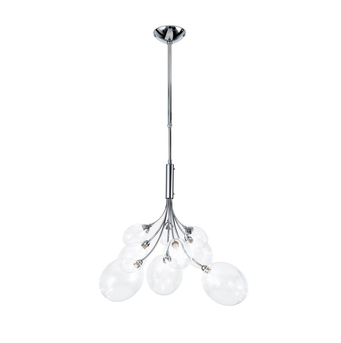 Ballon Bespoke Italian Flowing 6 Lamp Suspension with Blown Glass - Colour Options
