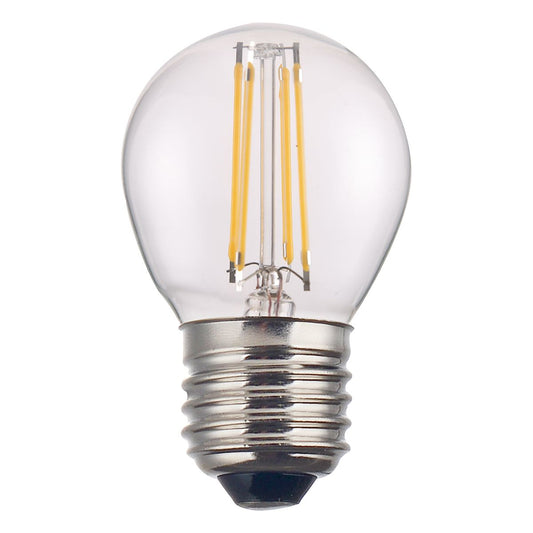 Clear Golf Ball Lamp Warm White 4W LED E27 - ID 9783