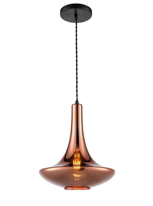 Copper Glass Finish Tagine Pendant - 14422