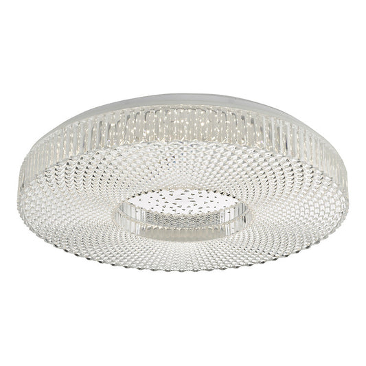 CIM Faceted Crystal Effect Large Flush Ceiling Light - ID 10930
