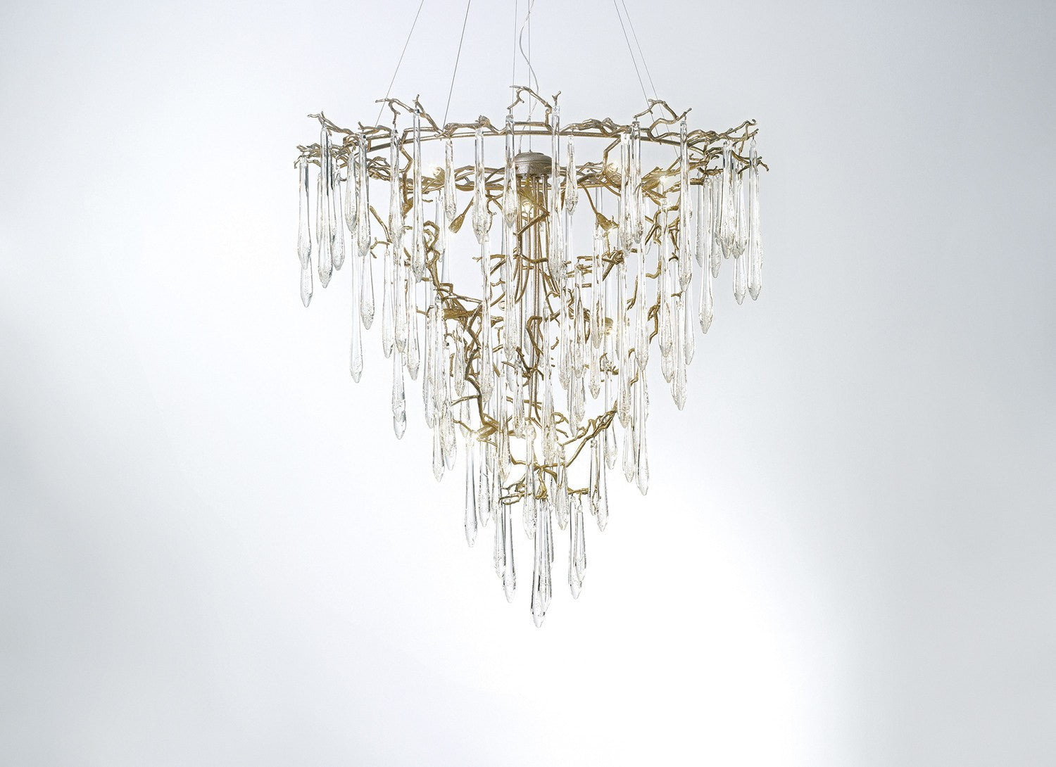 Serip Aqua 19 Lamp Funnel Bespoke Chandelier - London Lighting - 1