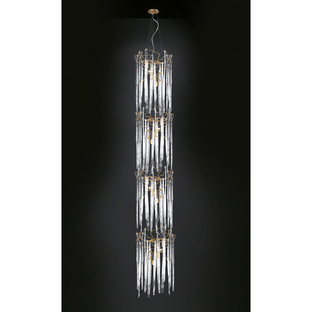 Serip Waterfall 2 Tier Bespoke Chandelier - London Lighting - 1