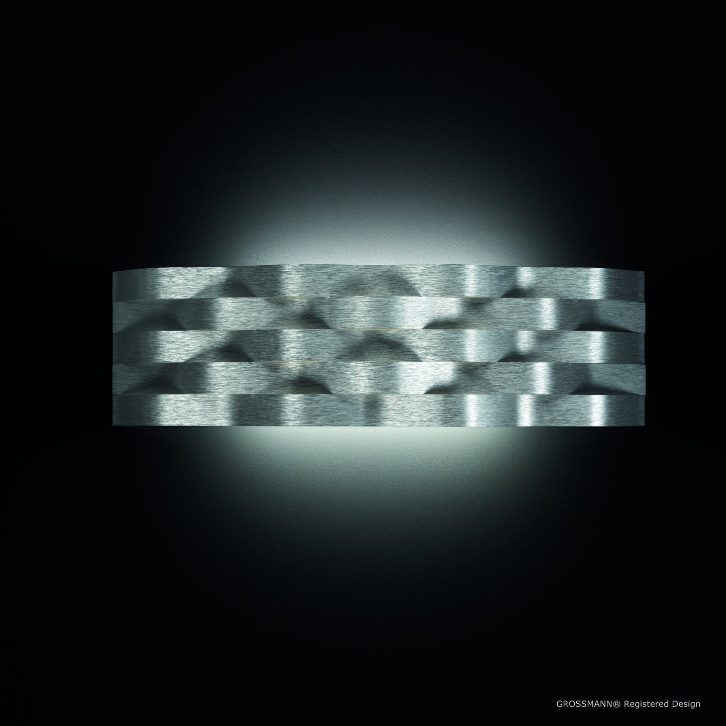 Grossmann Curve 52-788-072 Wall Light In Aluminium - ID 7056 - CLEARANCE