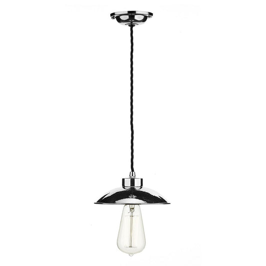 David Hunt DALLAS Polished Chrome Single Pendant - ID 4860 - EX-DISPLAY