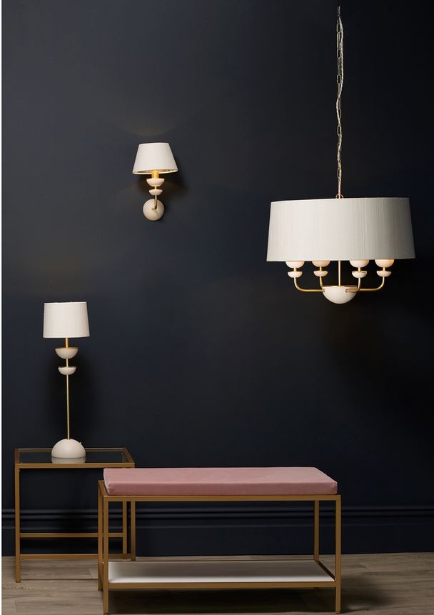 Lunar Brass/Ivory Table Light base only - ID 10176
