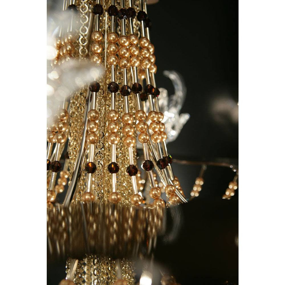 Exotic 5 Light Murano Glass Chandelier