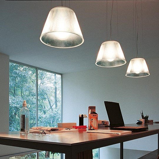 FLOS Romeo Moon S1 Glass Suspension Pendant - London Lighting - 6
