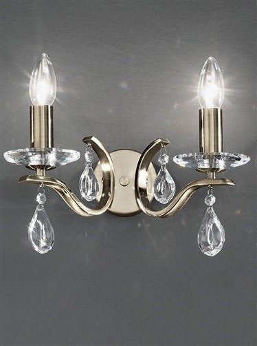 Willow 2 Arm Wall Bracket - London Lighting - 2
