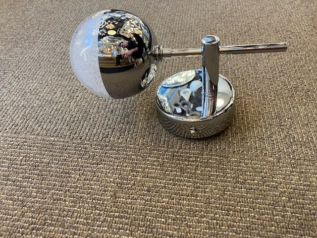 Single Chrome & Crushed Crystal Effect IP44 Wall Light - ID 6237  - EX-DISPLAY