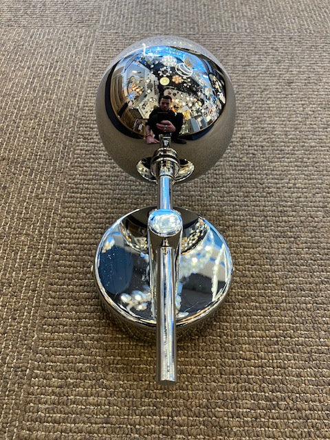 Single Chrome & Crushed Crystal Effect IP44 Wall Light - ID 6237  - EX-DISPLAY