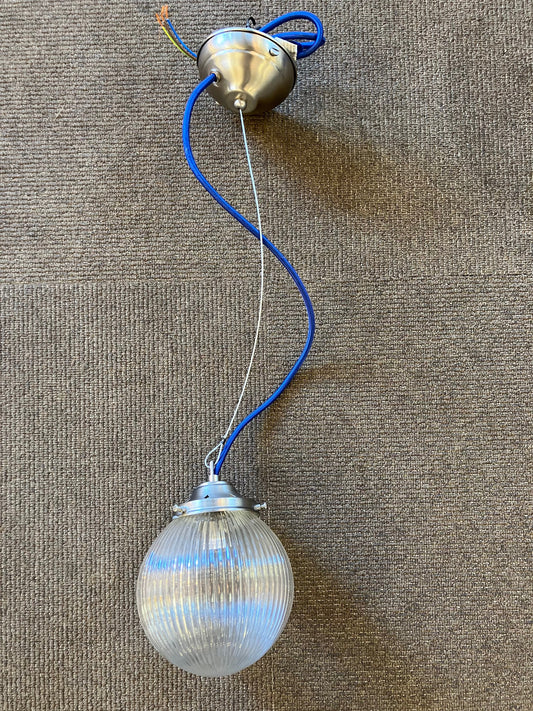 Small Bespoke Prismatic Glass Pendant - EX-DISPLAY