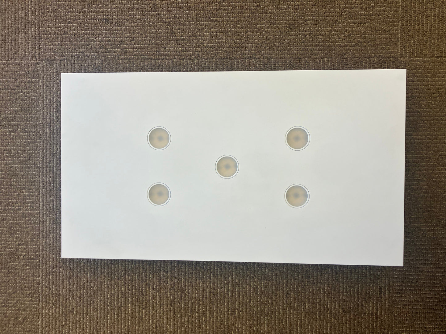 Icone POP5 LED Surface Mounted White & Aluminium Ceiling Light - ID 6753 - EX-DISPLAY