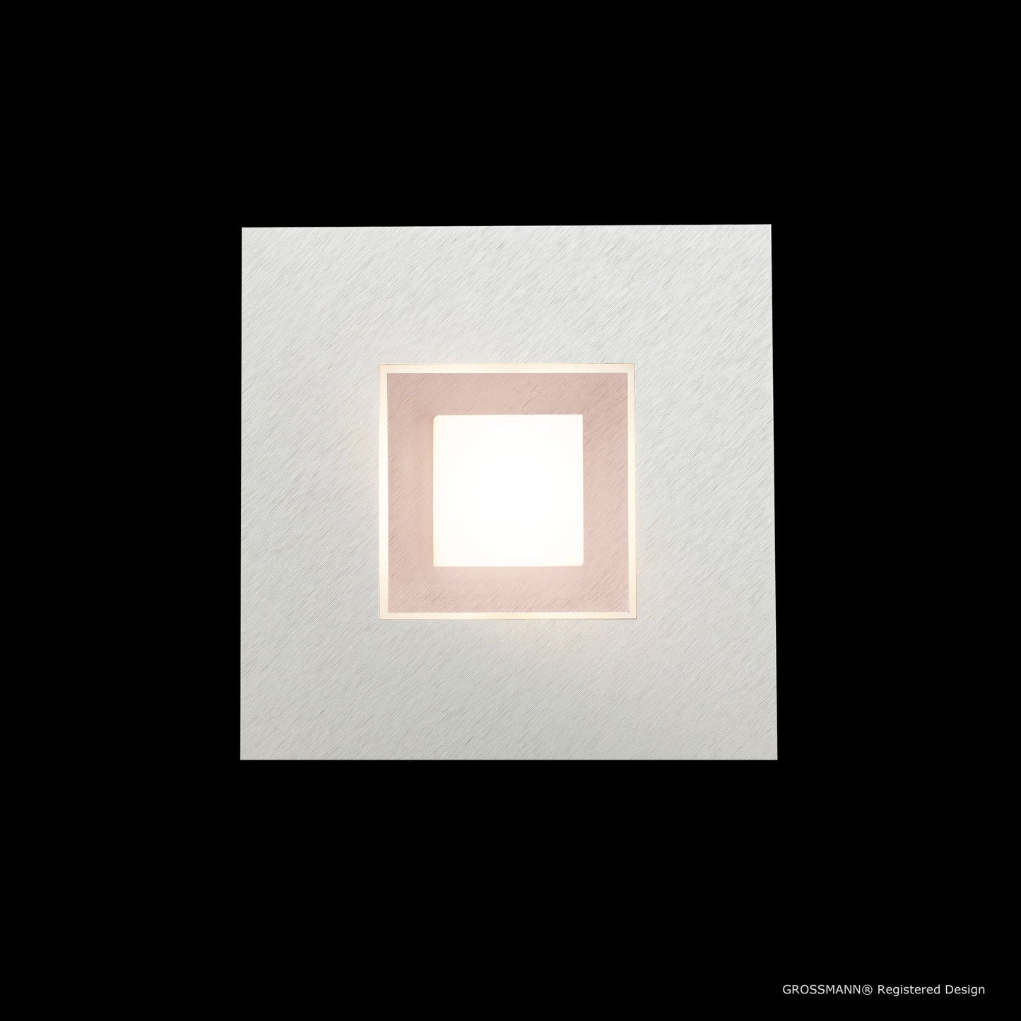 Grossmann KARREE Pearlescent One Lamp Wall / Ceiling Light Pearlescent With Pastel Copper Frames - ID 6655 - CLEARANCE