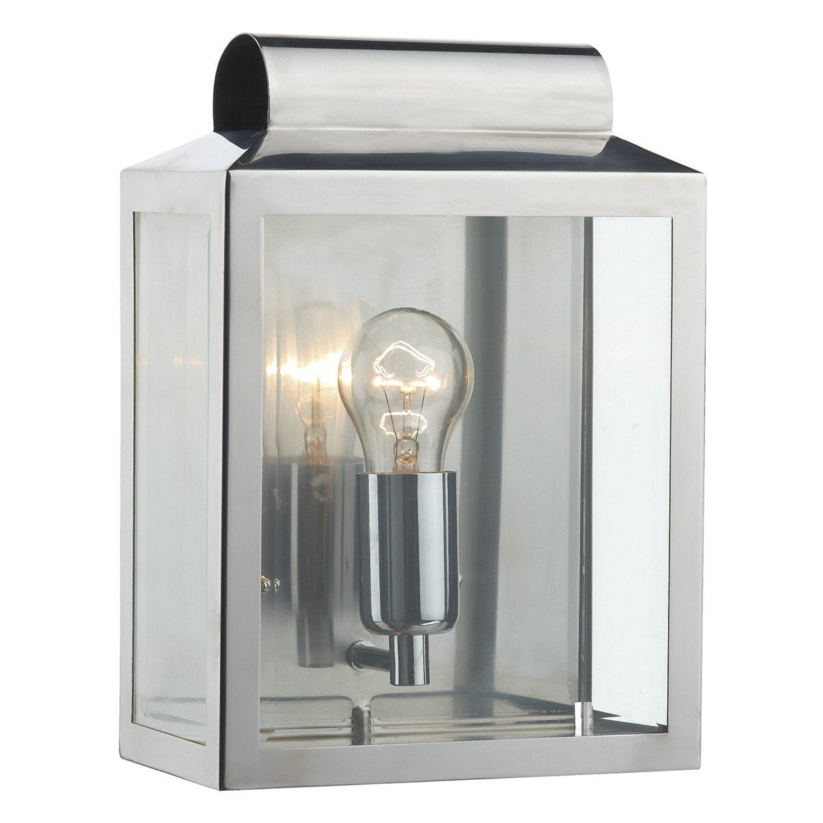 Notary Stainless Steel Rectangle Wall Bracket - London Lighting - 1