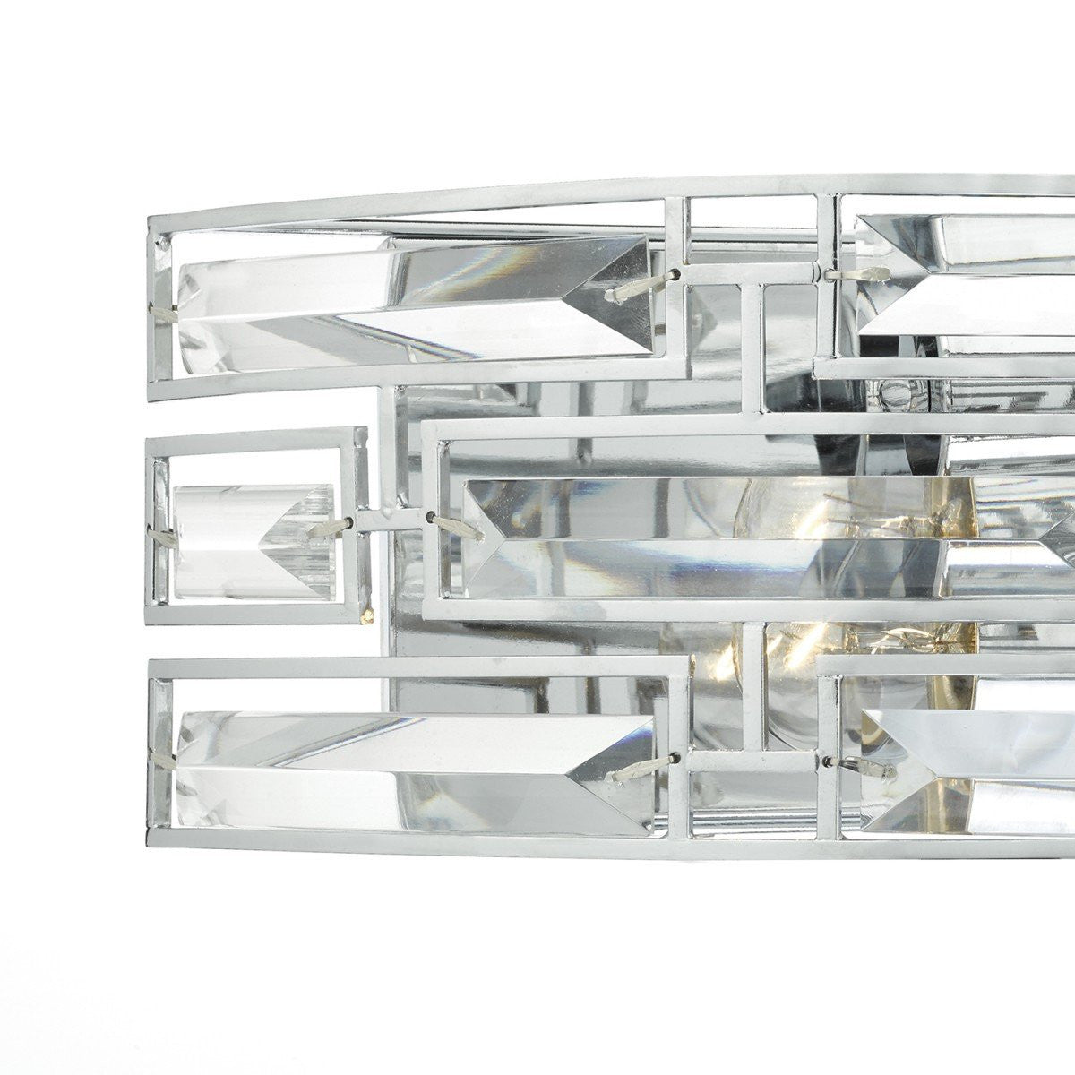 Seville 2 Light Crystal Wall Light - London Lighting - 2