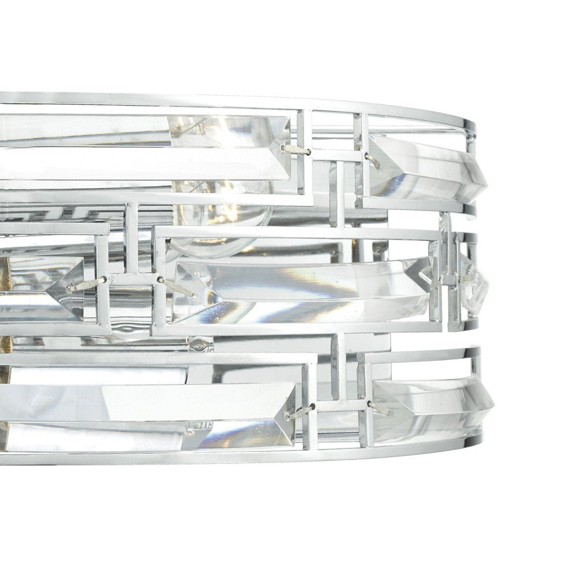 Seville 2 Light Crystal Wall Light - London Lighting - 3