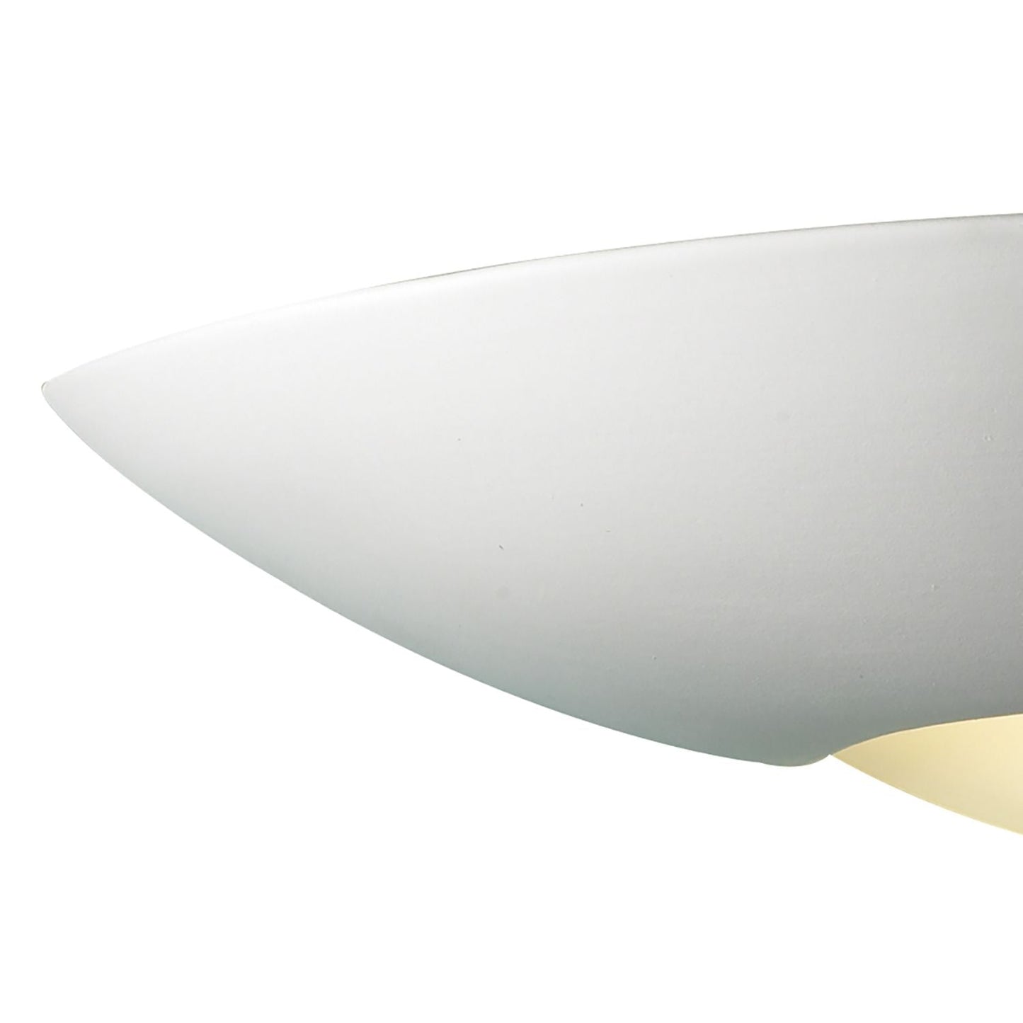 Wall Light White Unglazed Ceramic Glass