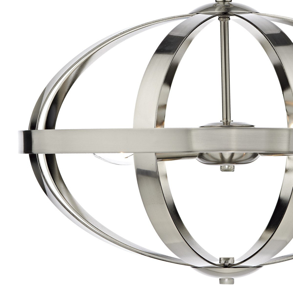 Symbol Satin Chrome 3 Lights Pendant Light - London Lighting - 3