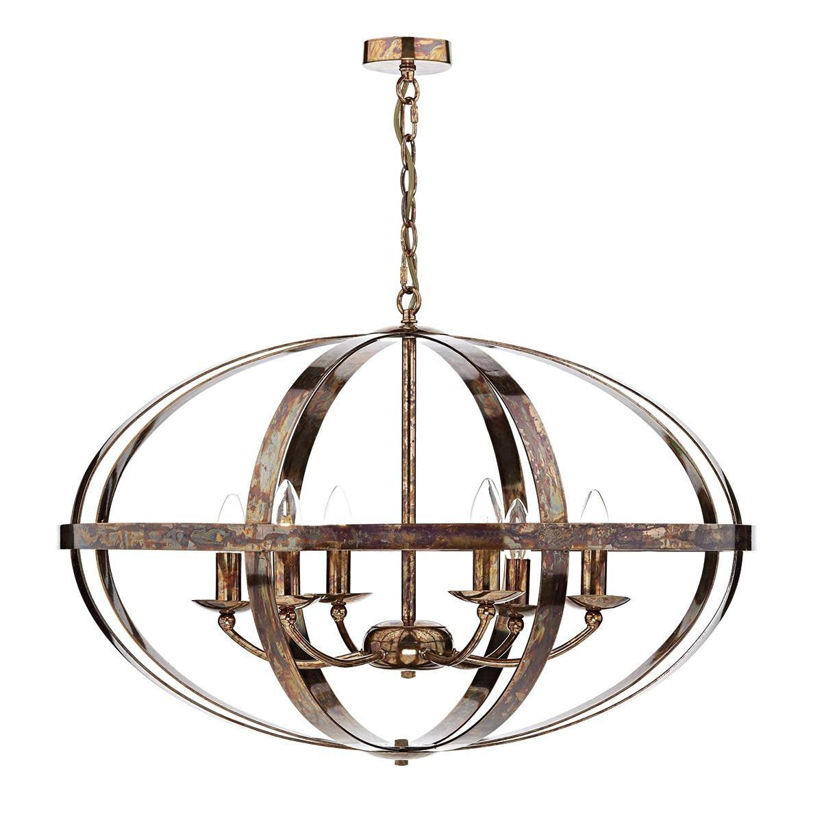 Symbol Copper 6 Lights Pendant Light - London Lighting - 1