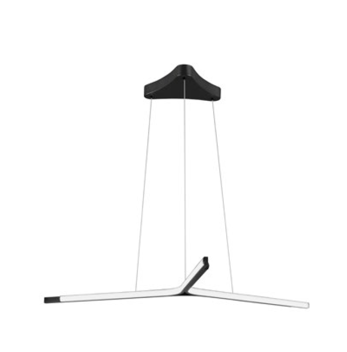 ODE Sandy Black Aluminium Triangle Pendant - ID 10146