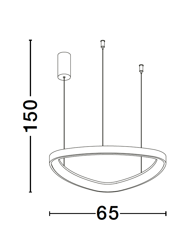 EST Dimmable Coffee Brown Aluminium & Acrylic Inner Ring Pendant - ID 10215