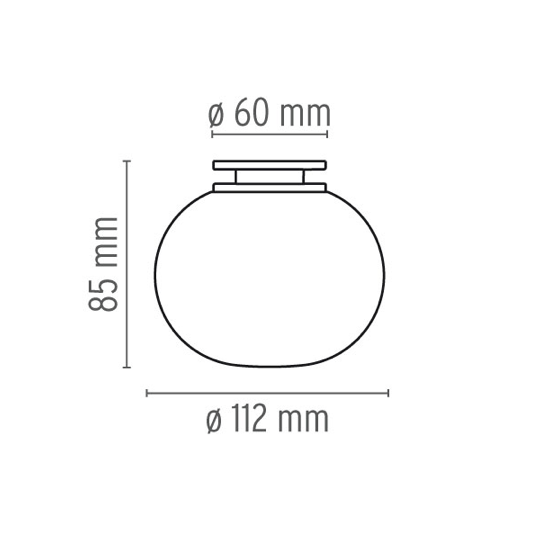 FLOS Mini Glo-Ball C/W Mirror Mount - London Lighting - 3