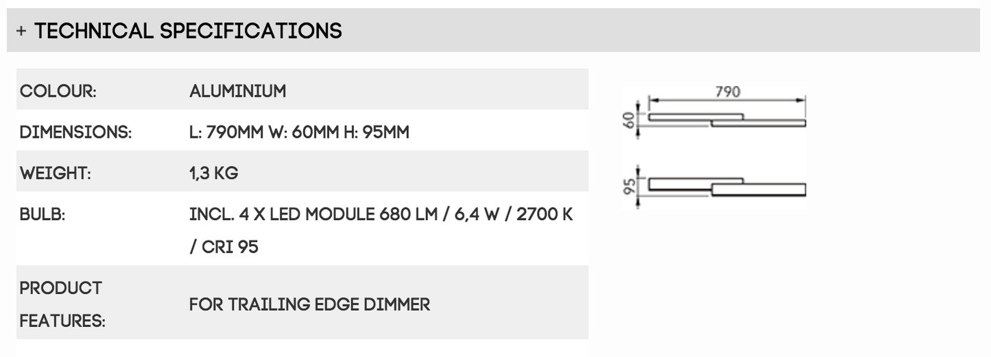 Amox Zon 74-772-072 Aluminium Ceiling Light - London Lighting - 7