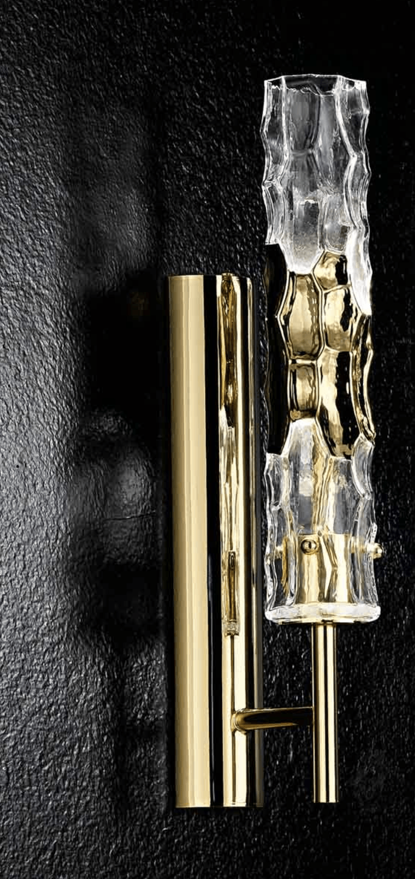 Bamboo Murano Glass Single Wall Light