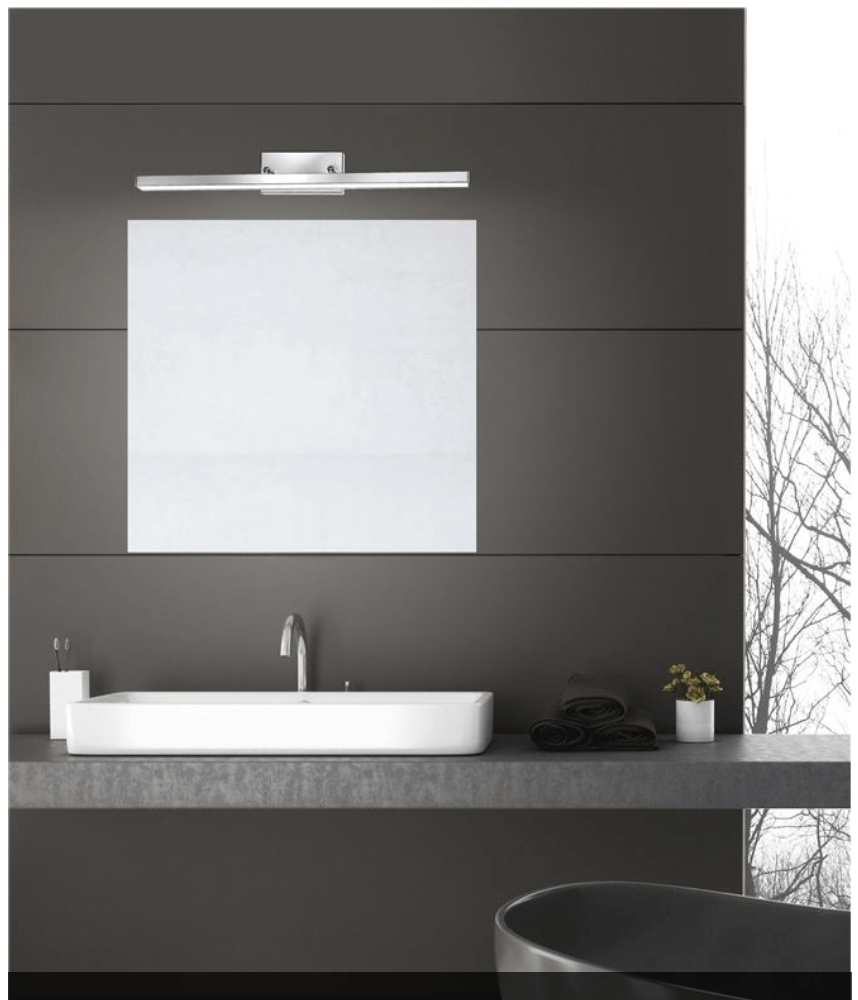 Brin 63cm Chrome Double Arm Large LED Bathroom Wall Light - ID 7129
