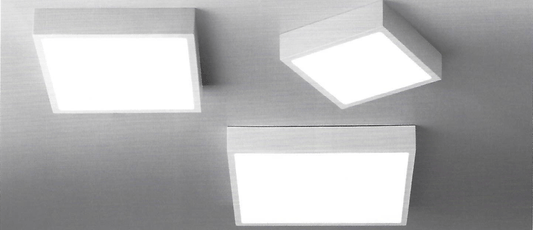 Hannay 22.5cm Medium Square Dimmable Flush LED Ceiling Light - ID 9926