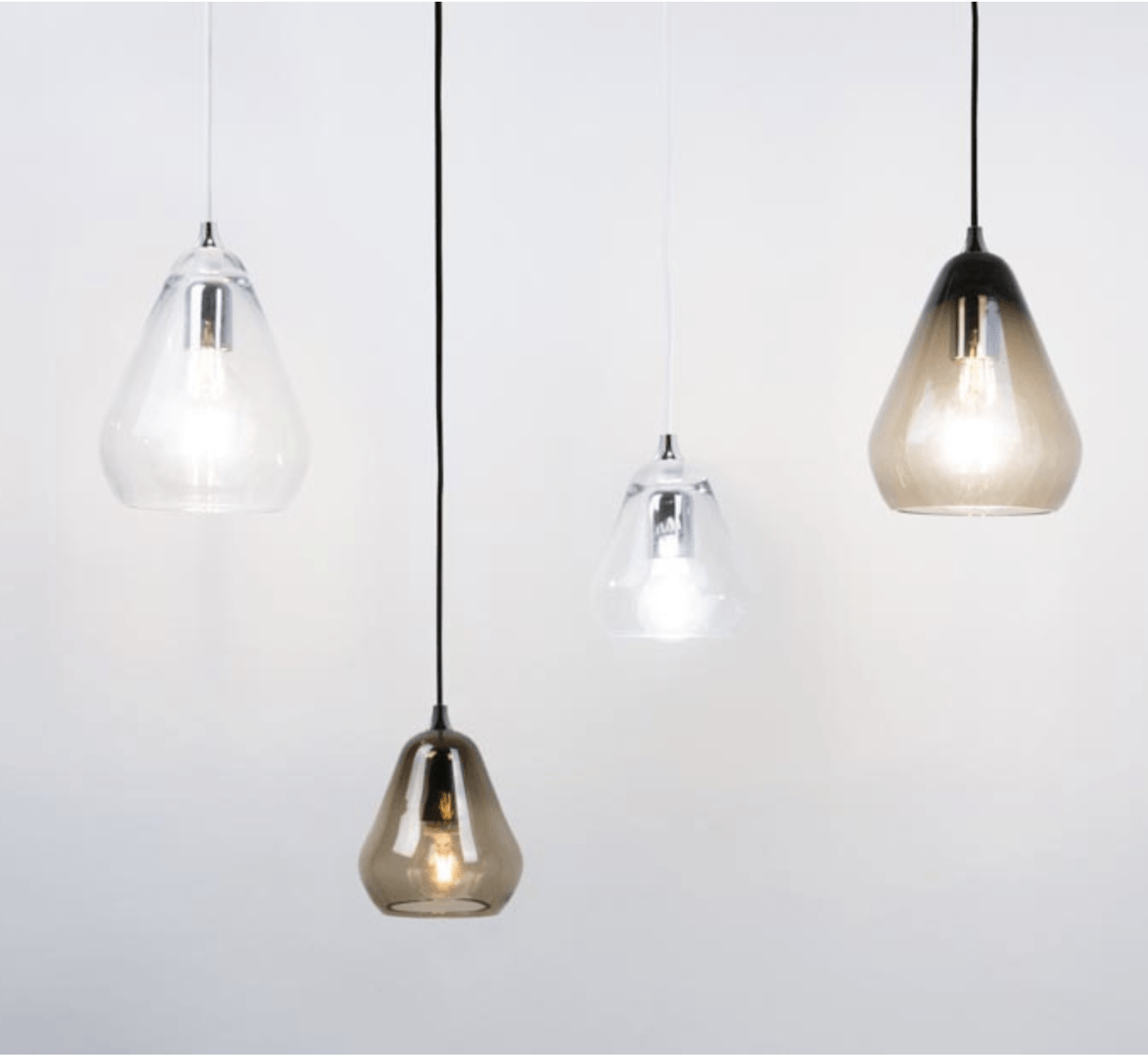 Small Conical Clear Glass Pendant - ID 6601
