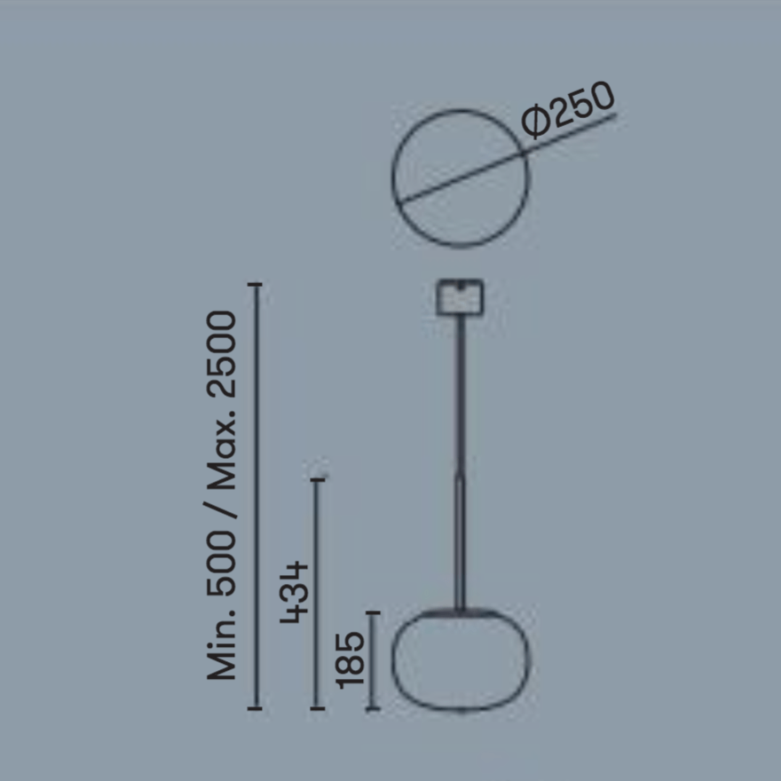 Selsdon Diffused Simplistic Spot Pendant In Chrome - ID 7577