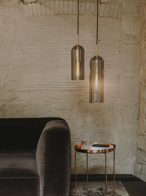 FOG Small Pendant in Frosted or Smoked Glass - ID 9939 ID 9940