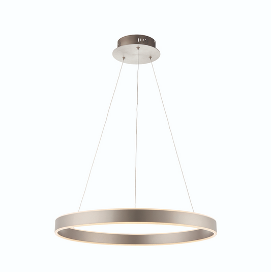 MBL Eden Matt Nickel Up+downlight LED Ring Pendant ID 8936