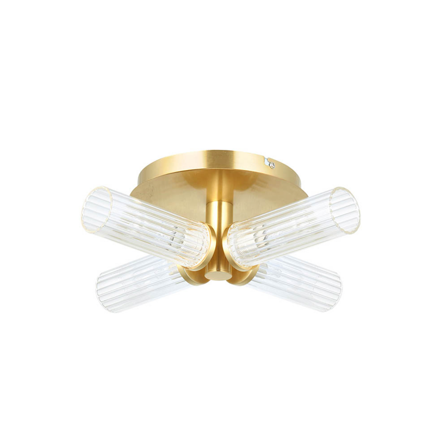 4lt Semi Flush, Gold - ID 12050