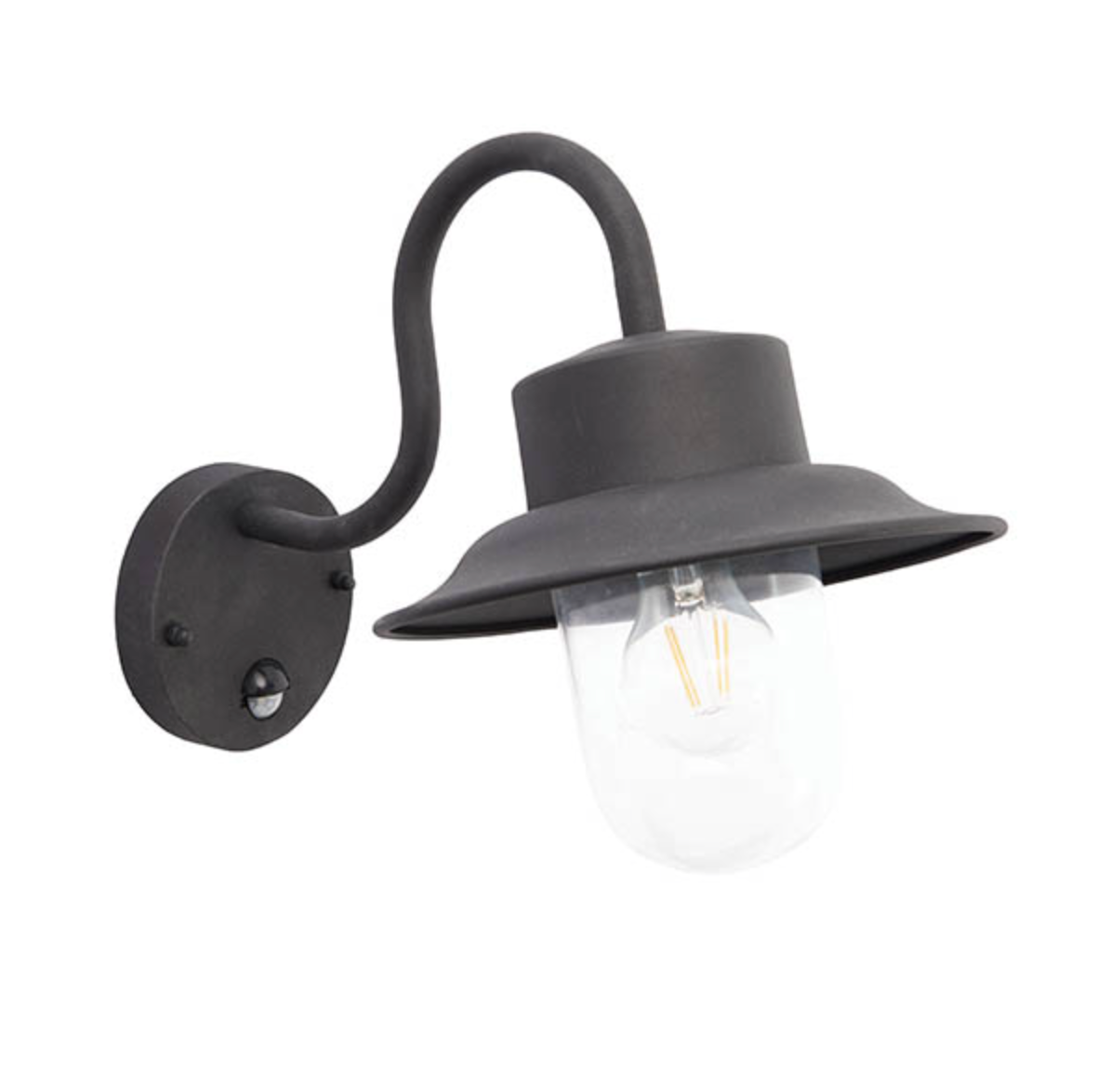 PIR Exterior Wall, Matt Black - ID 12053
