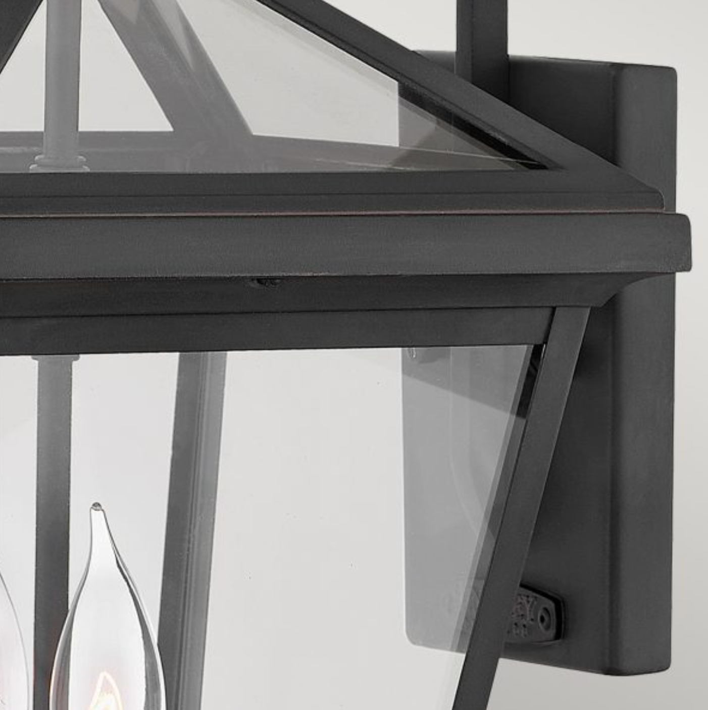 Medium Outdoor Wall Lantern, Black - ID 12363