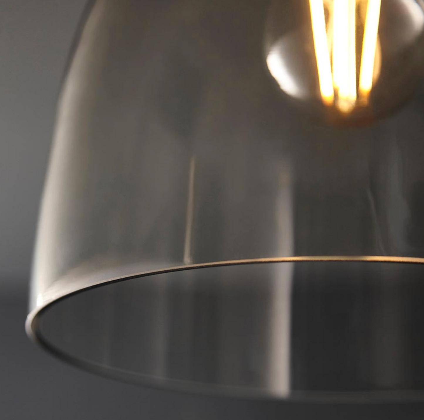 Black Chrome With Tinted Glass Flush Light - ID 12523