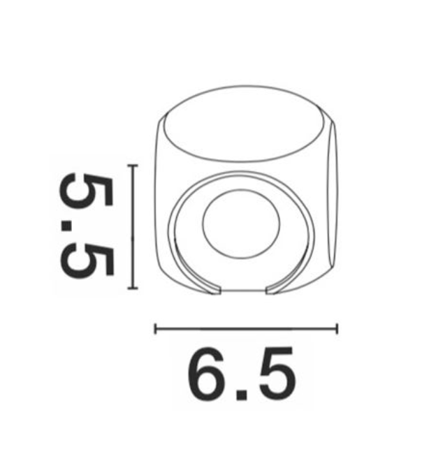 Zavi Miniature Up & Down Wall Light White - ID 13915
