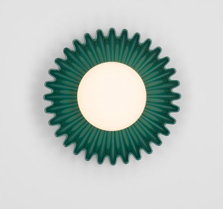 NL Petelle Green Ceramic & Opal Glass Wall Or Ceiling Light - ID 13771