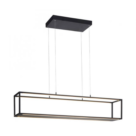 LED Rectangular Black Box Pendant / Shelf - ID 13937