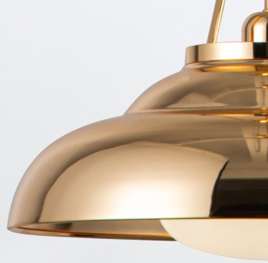 Industrial Single Pendant - Polished Brass - ID 14006