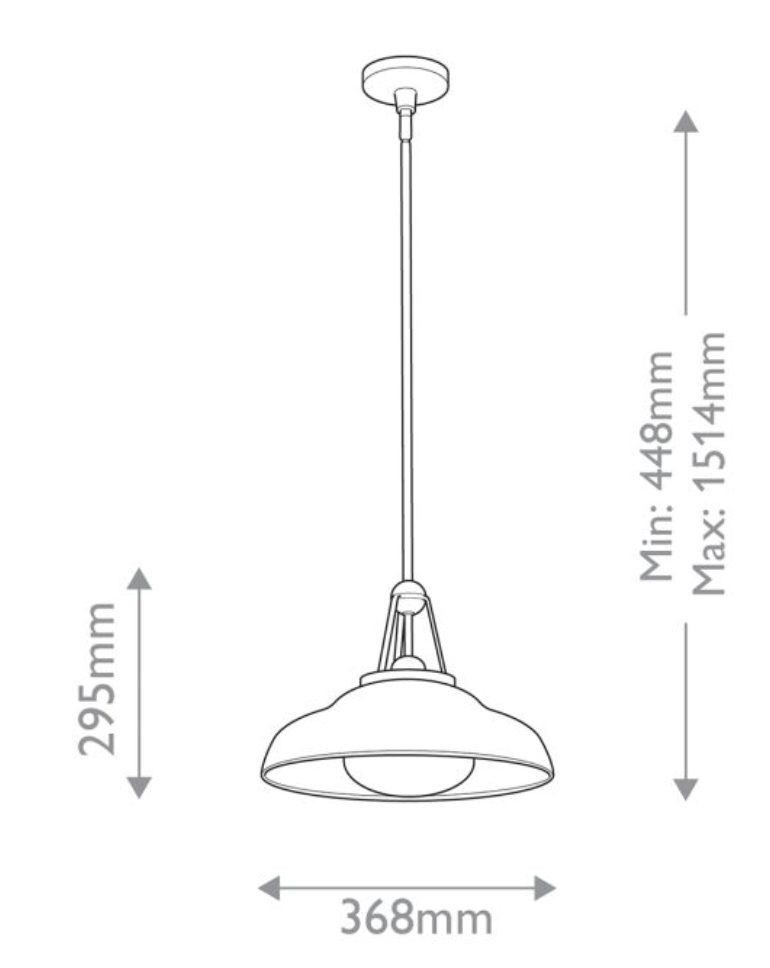 Industrial Single Pendant - Polished Brass - ID 14006