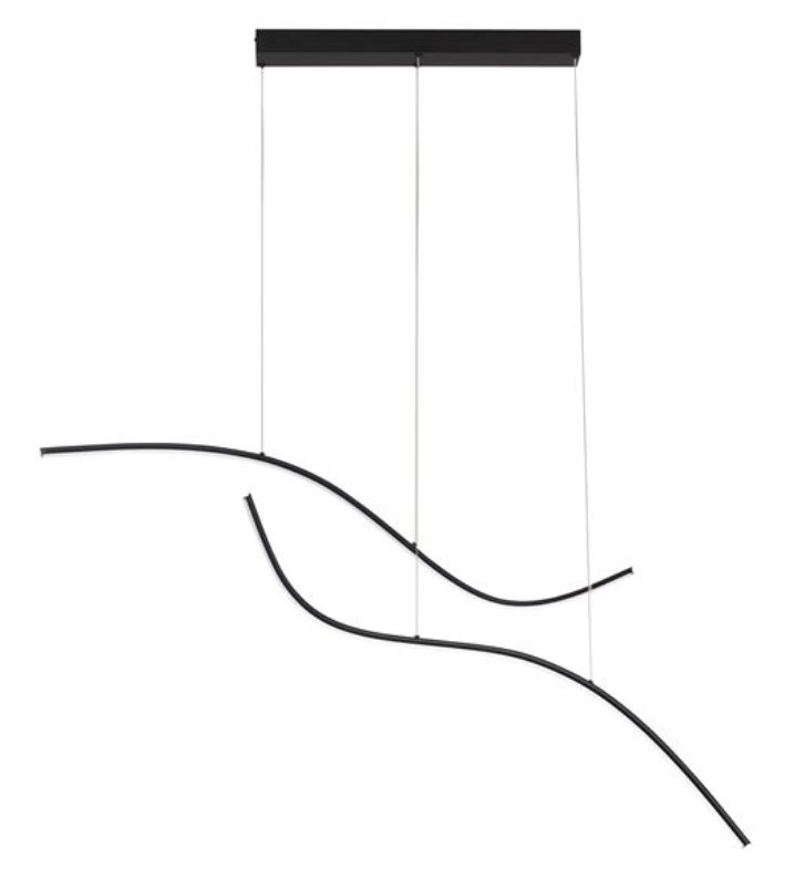 NL Sandy Black Wave LED Pendant 115cm - ID 14410